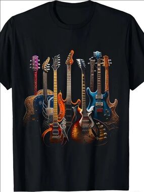 Guitar Ensemble Black Graphic Tee